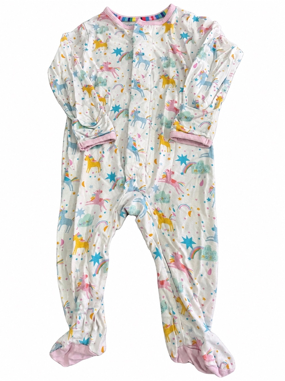 Magnetic Me Unicorn Rainbow Footed Sleeper 3–6 Months